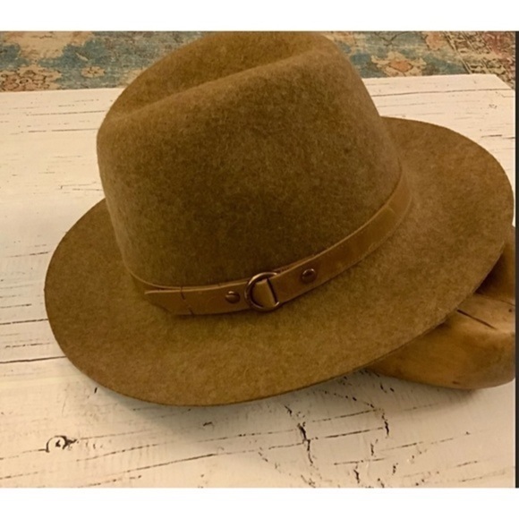 Frye Harness Tall Crown Wool Fedora hat